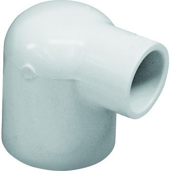 IPEX 435536 Reducing Pipe Elbow, 1 x 1/2 in, Slip x Slip, 90 deg Angle, PVC, White, SCH 40 Schedule