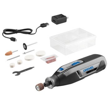 Dremel Lite 7760-N/10 Rotary Tool, Battery Included, 4 V, 2 Ah, 1/8 in Chuck, Keyed Chuck, 8000 to 25,000 rpm Speed