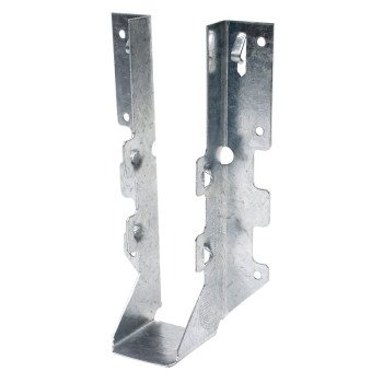 Simpson Strong-Tie LUS Series LUS28 Joist Hanger, 6-5/8 in H, 1-3/4 in D, 1-9/16 in W, Steel, Galvanized, Face