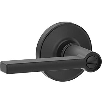 Schlage Dexter J Series J40 SOL 622 COL Privacy Lever, Matte Black, Zinc, Commercial, Reversible Hand, 3 Grade