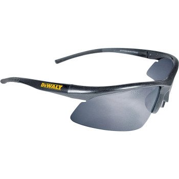 DEWALT DPG51-6C Safety Glasses, Scratch-Resistant Lens, Polycarbonate Lens, Full Frame, Nylon Frame, Black Frame