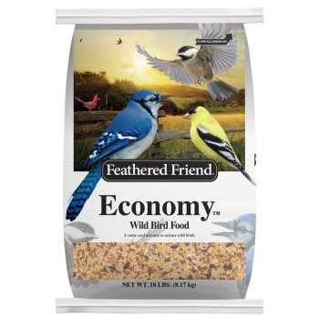 Feathered Friend 14405 Economy Wild Bird Food, Seed, 18 lb Bag