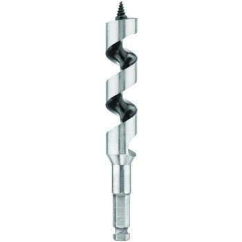 DEWALT DW1682 Auger Drill Bit, 11/16 in Dia, 17 in OAL, Hollow Center Flute, 7/16 in Dia Shank, Ball Groove Shank