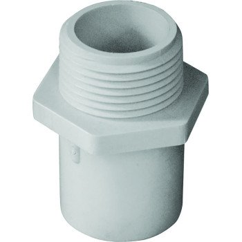 IPEX 435617 Pipe Adapter, 1 x 3/4 in, Male, PVC, SCH 40 Schedule