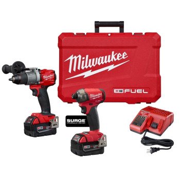 Milwaukee 2999-22 Combination Kit, Battery Included, 18 V, 2-Tool, Lithium-Ion Battery