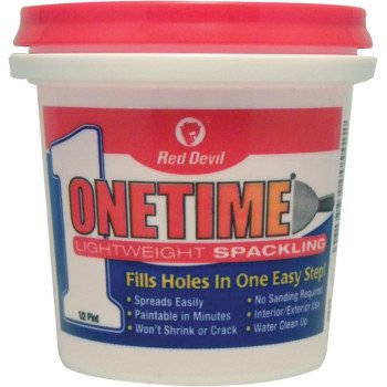 Red Devil 0542 Spackling Compound White, White, 0.5 pt Tub