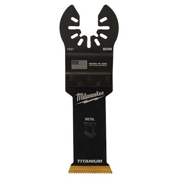 Milwaukee 49-25-1259 Blade, 1-1/8 in, 1-5/8 in D Cutting, HSS/Titanium, 10/PK