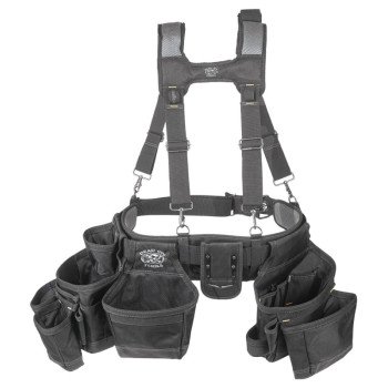 Dead On HDP369857 Framer's Suspension Rig, 52 in Waist, Poly Fabric, Black, 19-Pocket