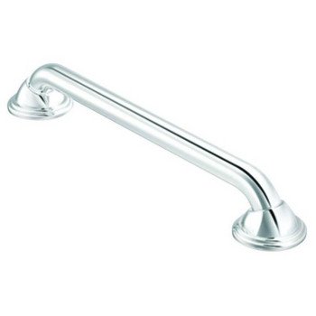 Moen LR8716D2CH Grab Bar, 500 lb, Stainless Steel, Chrome, Screw Mounting