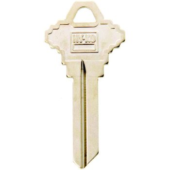 Hy-Ko 11010SC9 Key Blank, Brass, Nickel, For: Schlage Cabinet, House Locks and Padlocks