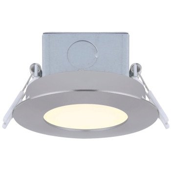 Canarm DL-3-6RR-BN-C Downlight, 120 V, 1-Lamp, LED Lamp, Brushed Nickel