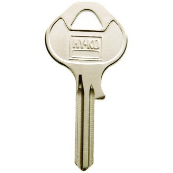 Hy-Ko 11010M17 Key Blank, Brass, Nickel, For: Master Vehicle Locks