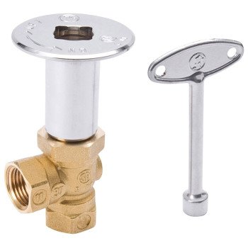 B & K 118-002 Log Lighter Valve, 1/2 in, Brass