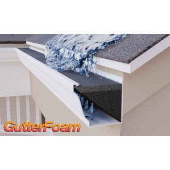 GutterStuff GS-K5 Gutter Guard, 4 ft L, 5 in W, Polyether