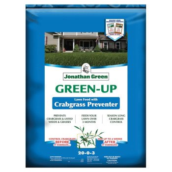 Jonathan Green Veri-Green 16001 Crabgrass Preventer Plus Lawn Fertilizer, 50 lb, Bag, Granular, 20-0-3 N-P-K Ratio