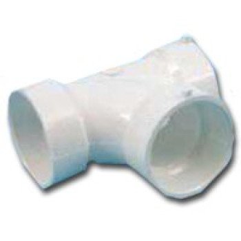 Canplas 192131 Sanitary Pipe Tee, 3 x 1-1/2 in, Hub, PVC, White