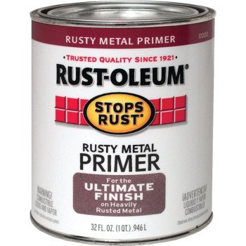 Rust-Oleum 7769502 Primer, Flat, Rusty Metal Primer, 1 qt