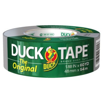 Duck 394475 Duct Tape, 60 yd L, 1.88 in W, Silver