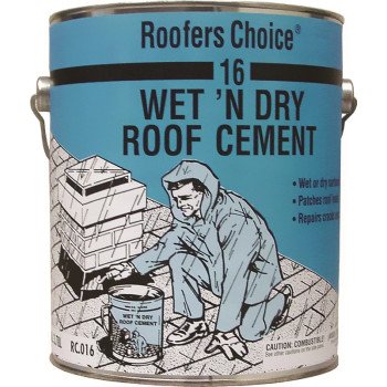 Henry Roofers Choice 16 RC016042 Roof Cement, Liquid, Paste, Petrol, Black, 0.9 gal Pail