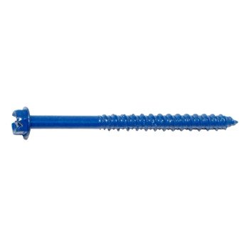 Midwest Fastener 09270 Masonry Screw, 3-1/4 in L, Steel