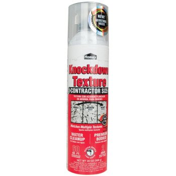 Homax 4065-06 Knockdown Wall Texture, Liquid, Solvent, Gray/White, 20 oz Can