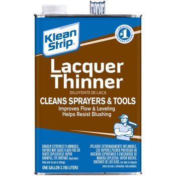 Klean Strip GML170SC Lacquer Thinner, Liquid, Characteristic Ketone, Clear, 1 gal, Can