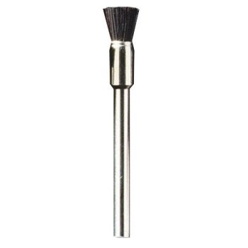 DREMEL 405 Bristle Brush, 1/8 in Dia, 1/8 in Arbor/Shank, Nylon Bristle