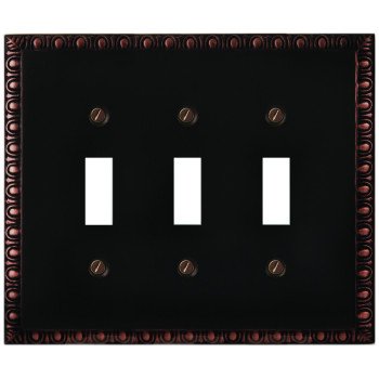 95TTT WALLPLATE TRI-TOGGLE ORB