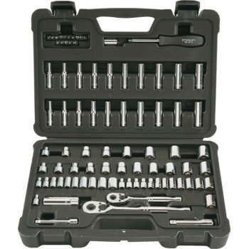 STANLEY STMT71651 Tool Set, 85-Piece, Vanadium Steel, Polished Chrome