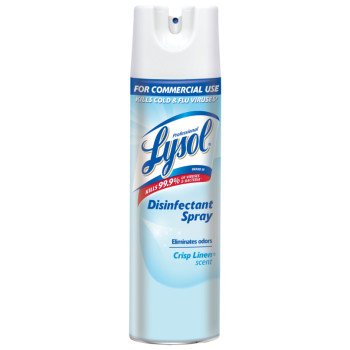 Lysol 74828 Disinfectant, 19 oz, Liquid, Crisp Linen, Clear/Water White