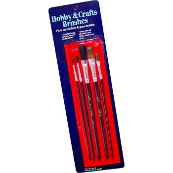 Wooster F5105 Artist Paint Brush Set, Plastic Handle, 7-7/8 in OAL