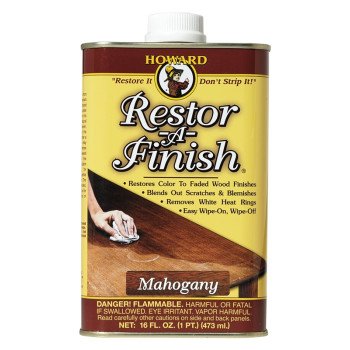 Howard RF5016 Wood Restorer, Mahogany, Liquid, 16 oz, Can