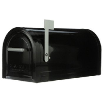 Gibraltar Mailboxes MB981B01 Mailbox, 1450 cu-in Capacity, Steel, Galvanized, 10.8 in W, 22.3 in D, 11 in H, Black