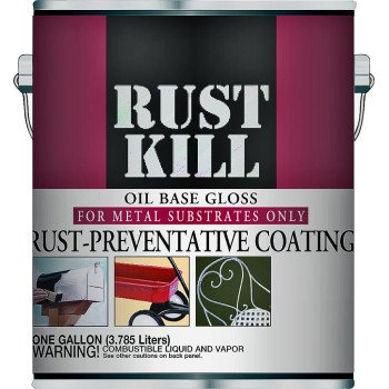 Majic Paints Rustkill 8-6007-1 Rust-Preventive Coating, Gloss, Machine Green, 1 gal Can