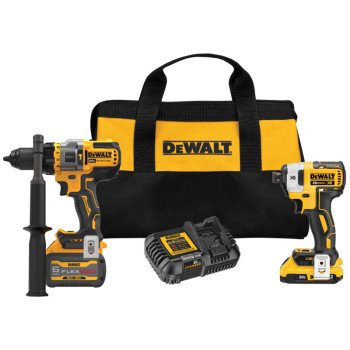 DeWALT 20V MAX DCK2100D1T1 Combination Kit, Battery Included, 20/60 V, 2-Tool, Lithium-Ion Battery