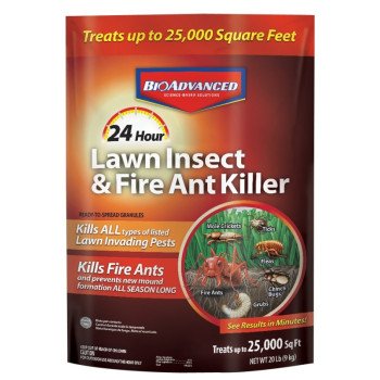 BioAdvanced 700910G Lawn Insect and Fire Ant Killer, Granular, Outdoor, 20 lb