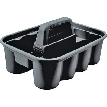 Rubbermaid 315488BLA Carry Caddy, Plastic, Black, 10-9/10 in OAW, 7-2/5 in OAH