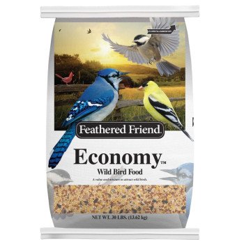 Feathered Friend 14154 Wild Bird Food, Economy, 30 lb Bag