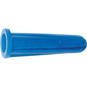 Midwest Fastener 04287 Conical Anchor, #10-12 Thread, 1 in L, Plastic