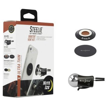 Nite Ize Orbiter STOVK-01-R8 Phone-Mounting Kit, Black/Silver