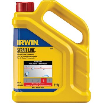 Irwin 65202 Marking Chalk Refill, Red, Permanent