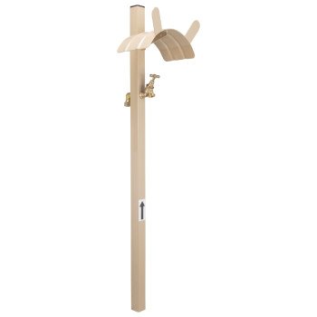 Landscapers Select HH-693 Hose Stand, 150 ft Capacity, Steel, Tan, Powder-Coated, Stake Mounting