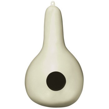 Heath 30011 2-Piece Bird House, 7.13 in W, 7.13 in D, 11.88 in H, Gourd, Plastic, Off-White