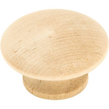 Amerock Allison Value Series BP813WD Cabinet Knob, 7/8 in Projection, Wood