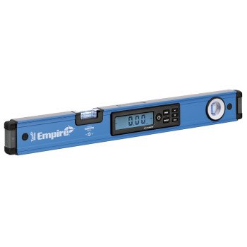 Empire True Blue Series E105.24 Digital Box Level, 24 in L, 2-Vial, Non-Magnetic, Aluminum, Blue