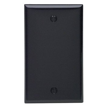 Leviton 005-80714-00E Wallplate, 4-1/2 in L, 2-3/4 in W, 0.22 in Thick, 1 -Gang, Thermoplastic Nylon, Black