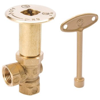 B & K 118-004 Log Lighter Valve, 1/2 in, Brass