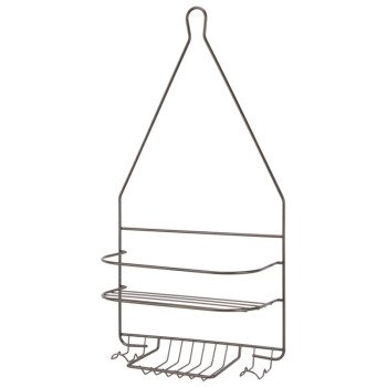 Simple Spaces SS-SC-25-VB Shower Caddy, 2-Shelf, Steel, 10 in OAW, 19 in OAH, 4-1/4 in OAD, 10 lb