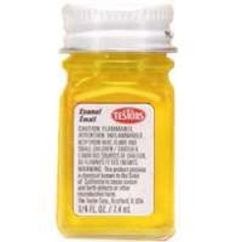 Testors 1114TT Craft Paint, Gloss, Yellow, 0.25 oz, Bottle