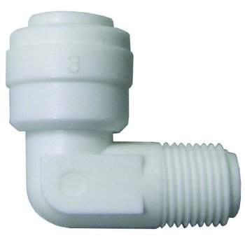 Watts PL-3008 Tube Elbow, 1/4 x 1/8 in, 90 deg Angle, Nylon, 150 psi Pressure